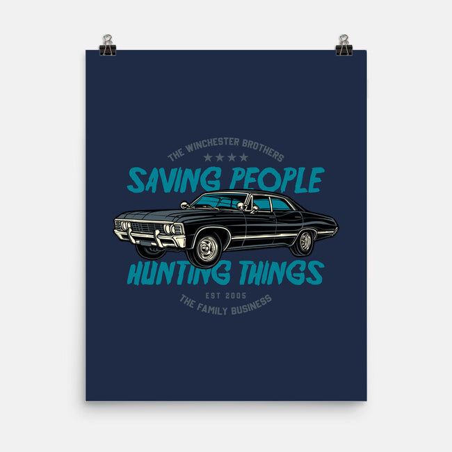 Saving People And Hunting Things-None-Matte-Poster-gorillafamstudio