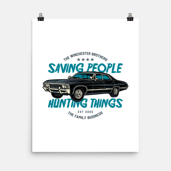 Saving People And Hunting Things-None-Matte-Poster-gorillafamstudio