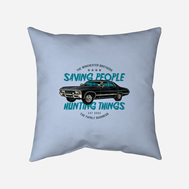 Saving People And Hunting Things-None-Removable Cover-Throw Pillow-gorillafamstudio