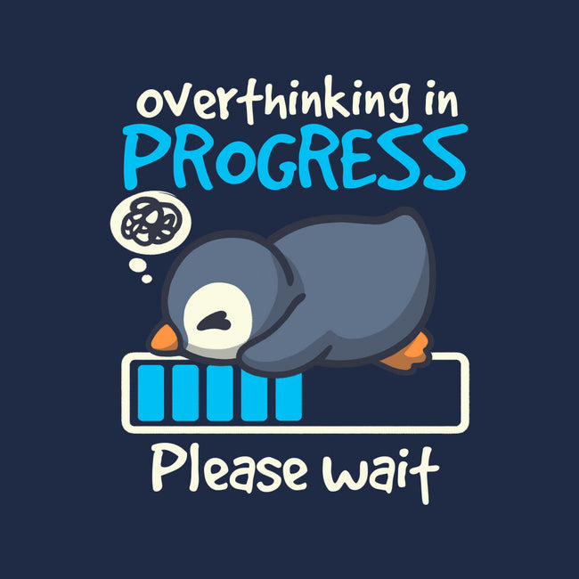 Penguin Overthinking In Progress-Unisex-Basic-Tank-NemiMakeit