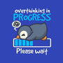 Penguin Overthinking In Progress-None-Memory Foam-Bath Mat-NemiMakeit