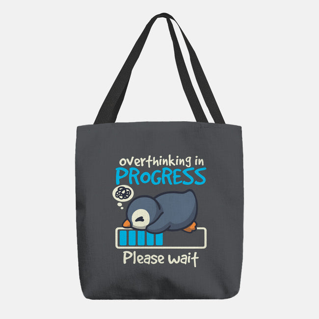 Penguin Overthinking In Progress-None-Basic Tote-Bag-NemiMakeit