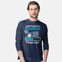 Penguin Overthinking In Progress-Mens-Long Sleeved-Tee-NemiMakeit