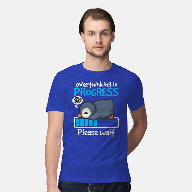 Penguin Overthinking In Progress-Mens-Premium-Tee-NemiMakeit