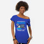 Penguin Overthinking In Progress-Womens-Off Shoulder-Tee-NemiMakeit