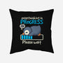 Penguin Overthinking In Progress-None-Removable Cover w Insert-Throw Pillow-NemiMakeit