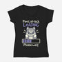 Panic Attack Loading-Womens-V-Neck-Tee-NemiMakeit