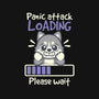 Panic Attack Loading-Womens-Fitted-Tee-NemiMakeit