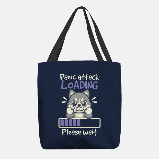 Panic Attack Loading-None-Basic Tote-Bag-NemiMakeit