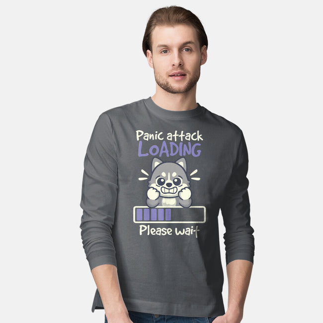 Panic Attack Loading-Mens-Long Sleeved-Tee-NemiMakeit