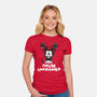 Mouse Unchained-Womens-Fitted-Tee-zascanauta