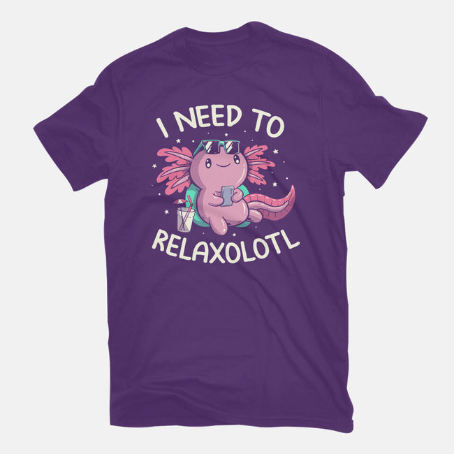 I Need To Relaxalotl-Womens-Fitted-Tee-koalastudio