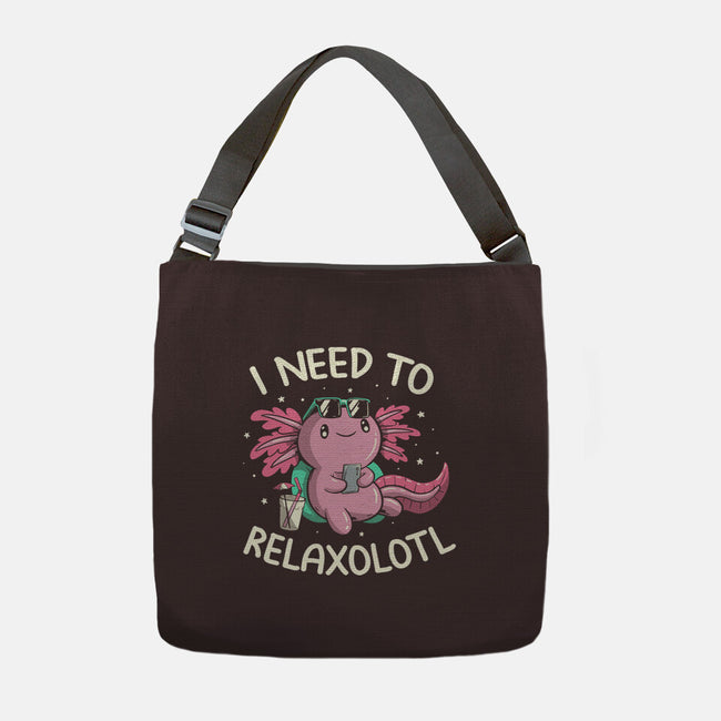 I Need To Relaxalotl-None-Adjustable Tote-Bag-koalastudio