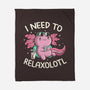 I Need To Relaxalotl-None-Fleece-Blanket-koalastudio