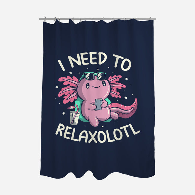 I Need To Relaxalotl-None-Polyester-Shower Curtain-koalastudio