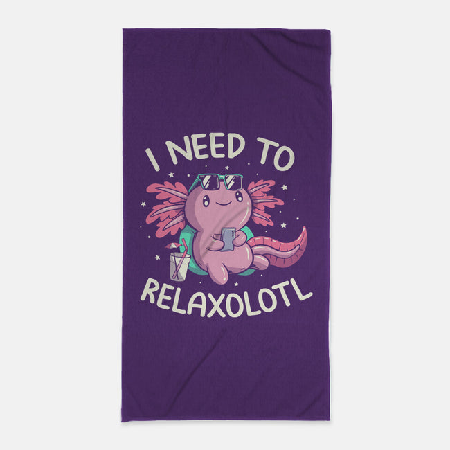 I Need To Relaxalotl-None-Beach-Towel-koalastudio