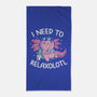 I Need To Relaxalotl-None-Beach-Towel-koalastudio