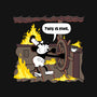 Everything's Fine On The Steamboat-Unisex-Baseball-Tee-rocketman_art