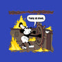 Everything's Fine On The Steamboat-Womens-V-Neck-Tee-rocketman_art