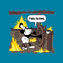 Everything's Fine On The Steamboat-None-Fleece-Blanket-rocketman_art