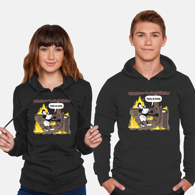 Everything's Fine On The Steamboat-Unisex-Pullover-Sweatshirt-rocketman_art