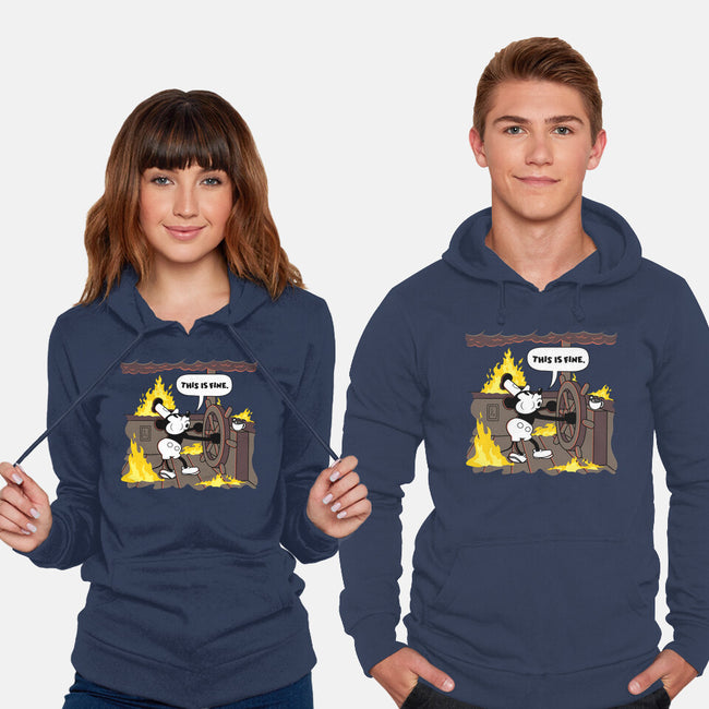 Everything's Fine On The Steamboat-Unisex-Pullover-Sweatshirt-rocketman_art