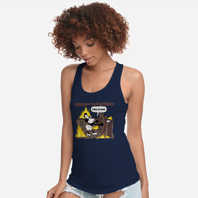 Everything's Fine On The Steamboat-Womens-Racerback-Tank-rocketman_art