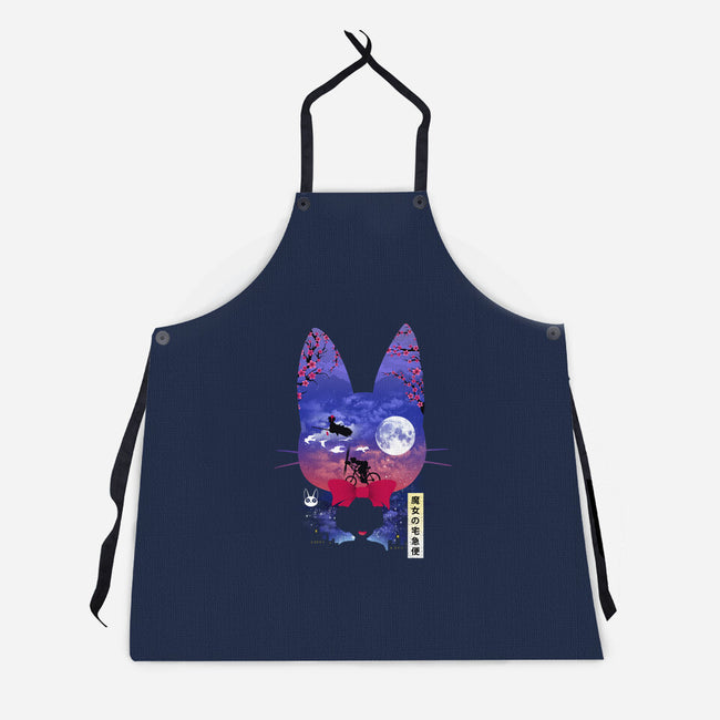 Cat Delivery-Unisex-Kitchen-Apron-dandingeroz