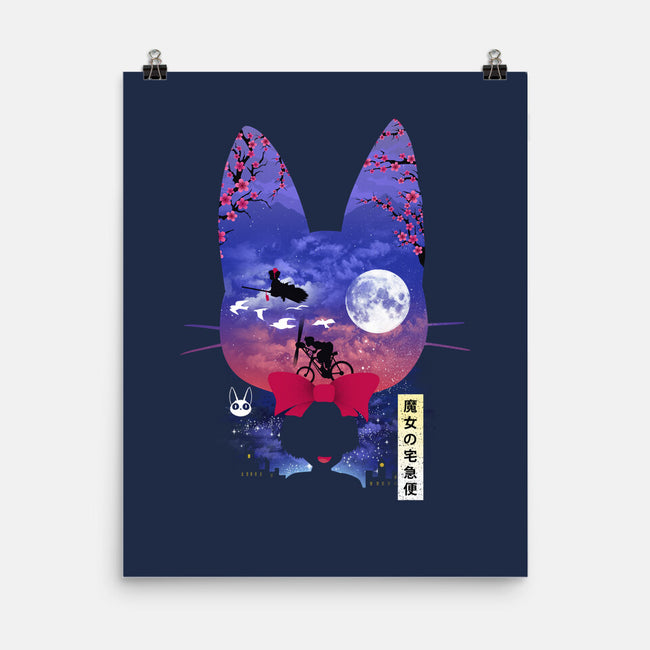 Cat Delivery-None-Matte-Poster-dandingeroz