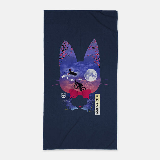 Cat Delivery-None-Beach-Towel-dandingeroz