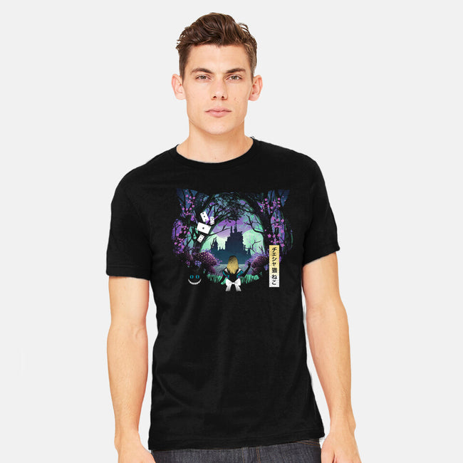 Wonderland Cat-Mens-Heavyweight-Tee-dandingeroz