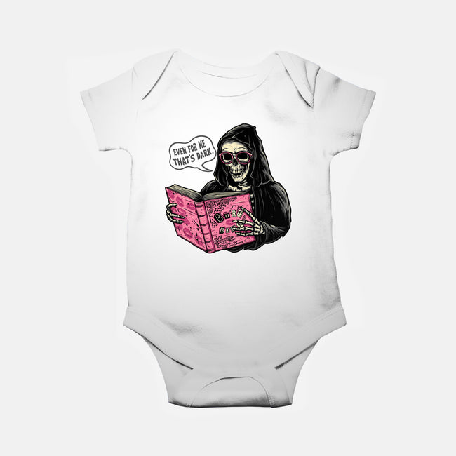 Burn Book-Baby-Basic-Onesie-momma_gorilla