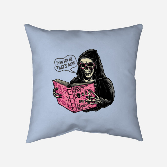 Burn Book-None-Removable Cover-Throw Pillow-momma_gorilla