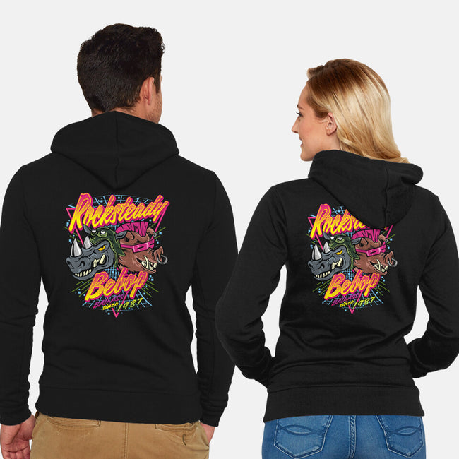 Double Trouble Mutant-Unisex-Zip-Up-Sweatshirt-arace