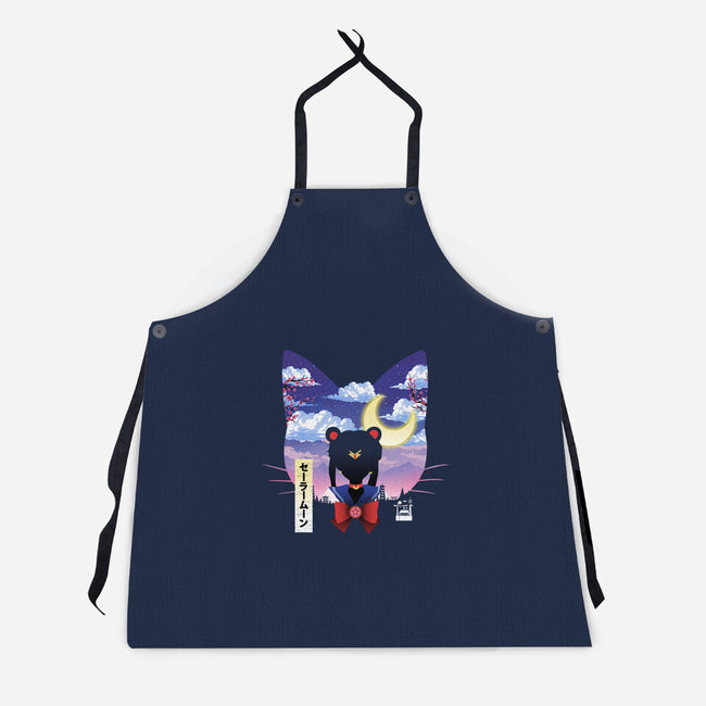 Sailor Cat Landscape-Unisex-Kitchen-Apron-dandingeroz