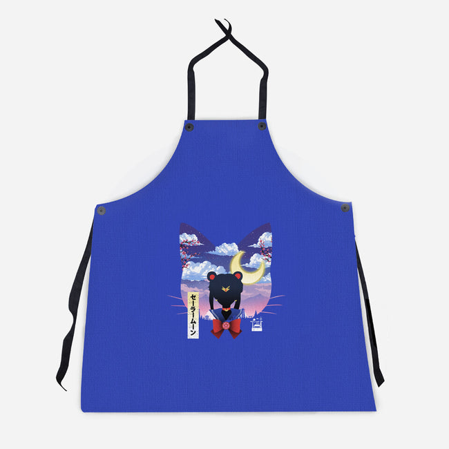 Sailor Cat Landscape-Unisex-Kitchen-Apron-dandingeroz