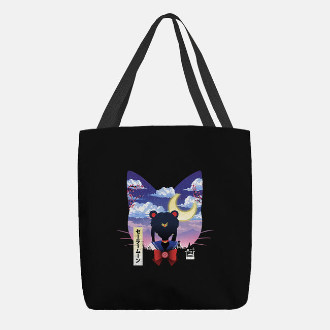 Sailor Cat Landscape-None-Basic Tote-Bag-dandingeroz