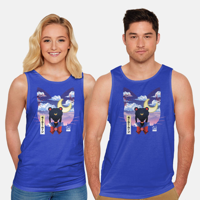 Sailor Cat Landscape-Unisex-Basic-Tank-dandingeroz