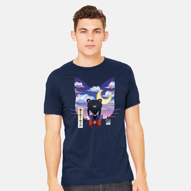 Sailor Cat Landscape-Mens-Heavyweight-Tee-dandingeroz