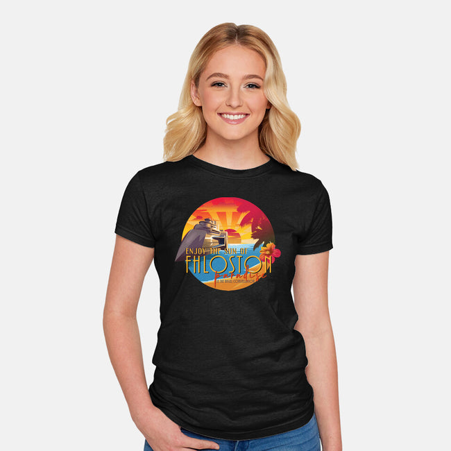 The Sun Of Fhloston-Womens-Fitted-Tee-daobiwan