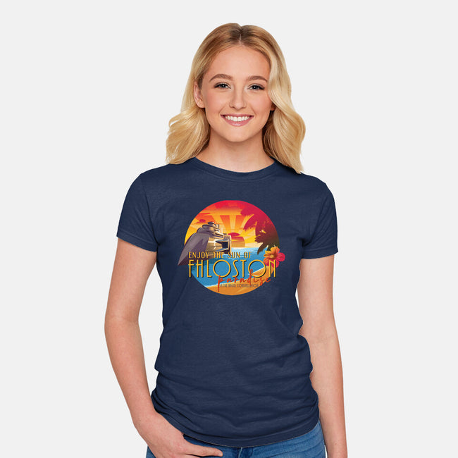 The Sun Of Fhloston-Womens-Fitted-Tee-daobiwan