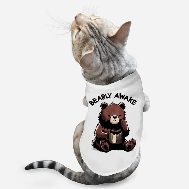 Bearly Awake-Cat-Basic-Pet Tank-fanfreak1