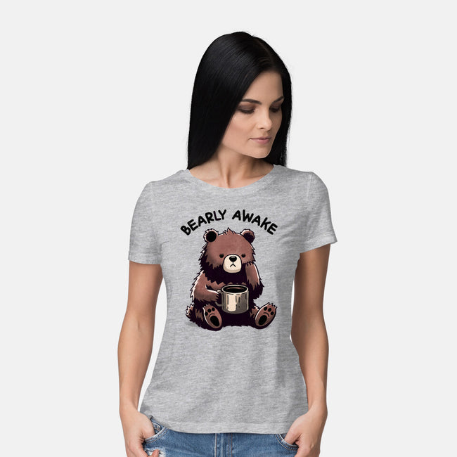 Bearly Awake-Womens-Basic-Tee-fanfreak1