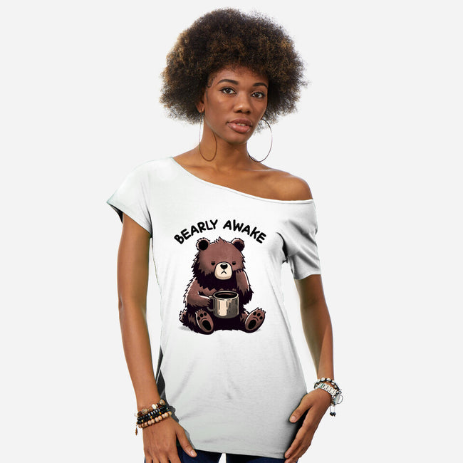 Bearly Awake-Womens-Off Shoulder-Tee-fanfreak1