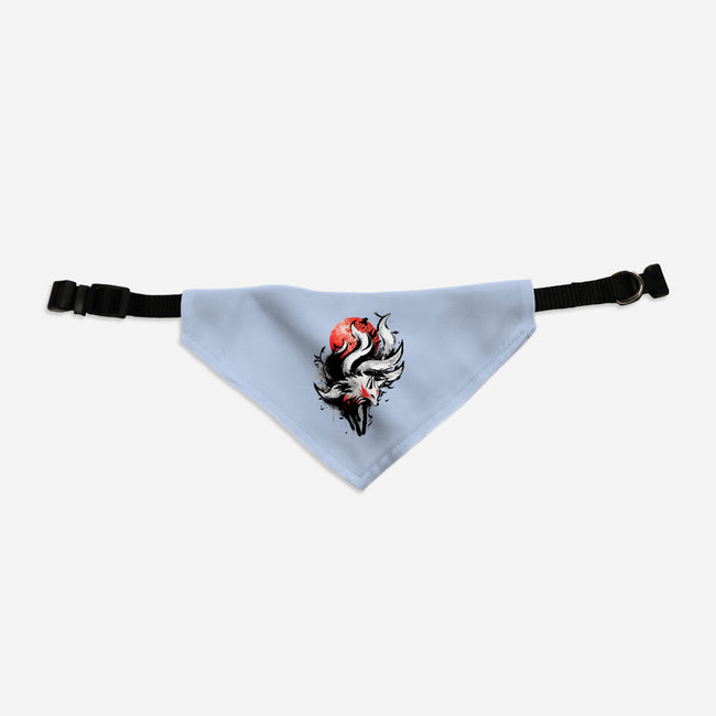 Kitsune Fox Splash-Cat-Adjustable-Pet Collar-fanfreak1