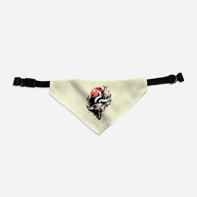 Kitsune Fox Splash-Dog-Adjustable-Pet Collar-fanfreak1