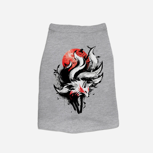 Kitsune Fox Splash-Dog-Basic-Pet Tank-fanfreak1