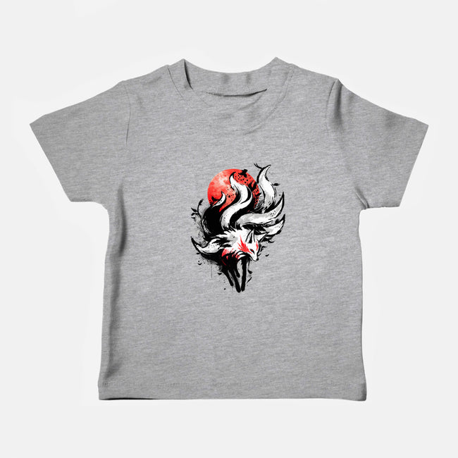 Kitsune Fox Splash-Baby-Basic-Tee-fanfreak1