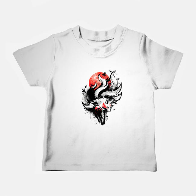 Kitsune Fox Splash-Baby-Basic-Tee-fanfreak1