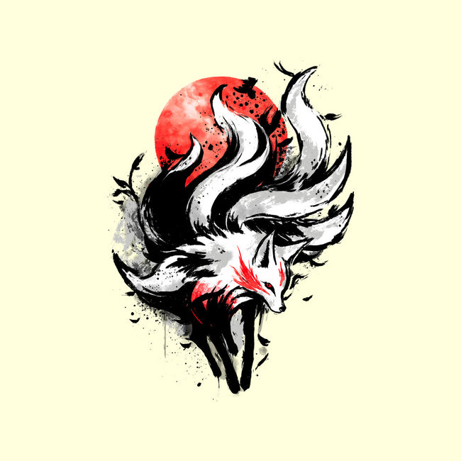 Kitsune Fox Splash-None-Stretched-Canvas-fanfreak1